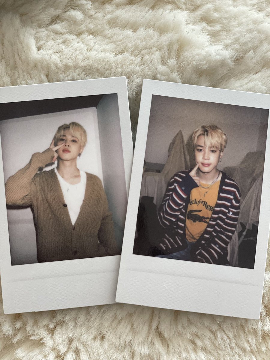 BTS DECO KIT | Jimin polaroid 📸 Jimin's V pose and his signature