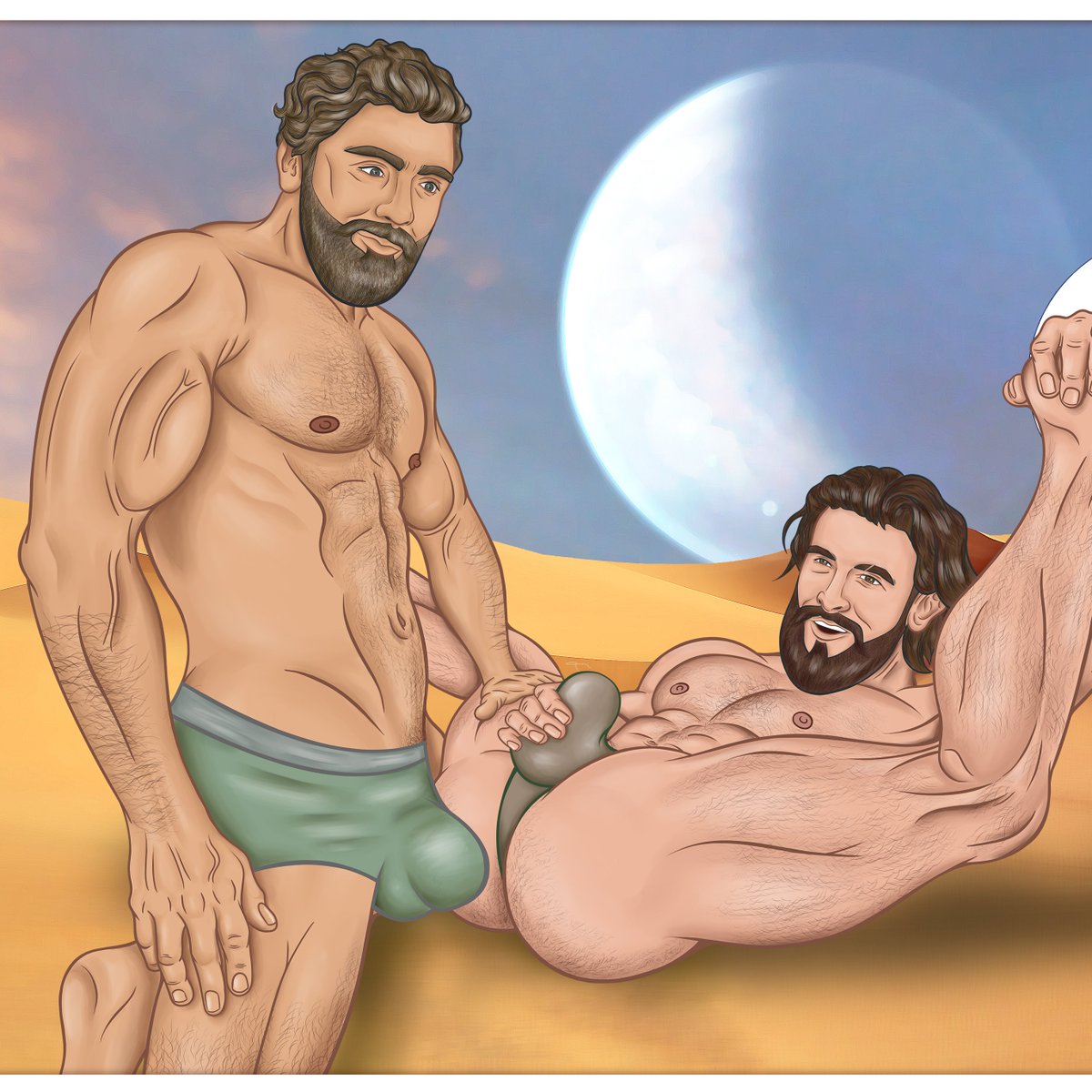 rat_mx's tweet photo. Dune - Final PinUp

¡¡Cerramos el tema de película!! y lo cerramos muy bien con dos hombrezotes (este es de los PinUps que más me han gustado).. si quieres el Set completo visita: https://t.co/IJkWsxSWfE…
🐀🌈🏜️

Apoya mi trabajo con  RT y ❤️para seguir haciendo un mundo Kinky! https://t.co/uqAKFZjoAE