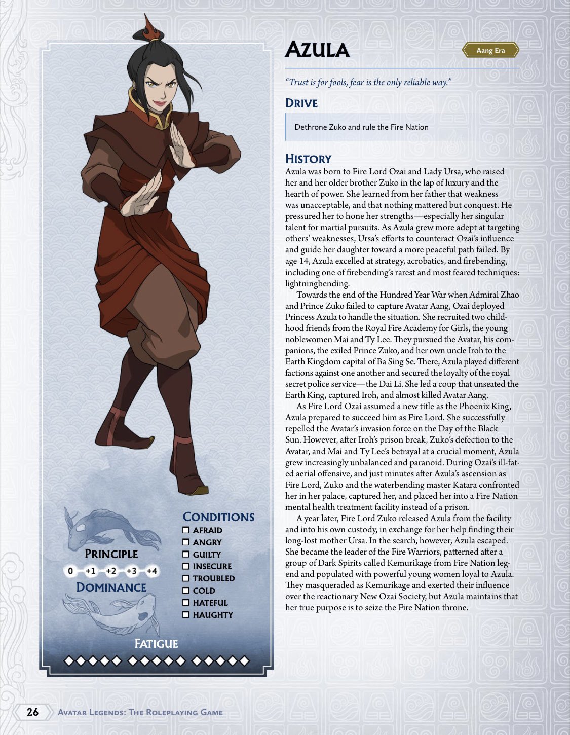 Azula, cô công chúa tàn nhẫn trong Avatar Legends, đã trở lại! Hãy xem những hình ảnh mới nhất của cô trong trò chơi và khám phá trải nghiệm mới mẻ và đầy thú vị cùng với Avatar Legends. Trò chơi này đem đến cho người chơi những cung bậc cảm xúc khác nhau và Azula là một trong những nhân vật đáng chú ý nhất.