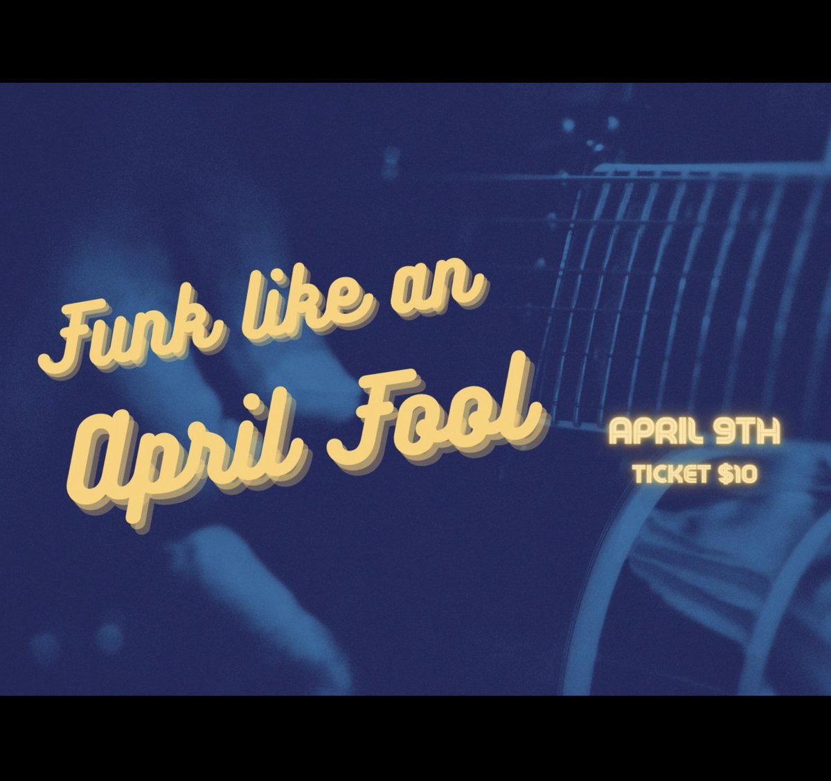 FunkCove's tweet photo. Did you miss out on New Year's Eve this year?  We did too! So here's our chance for a re-do! Come and Funk like an April Fool with us on April 9th at @PCCLyeg 

https://t.co/vyL0yFYOaS https://t.co/XkYkJhQjIY