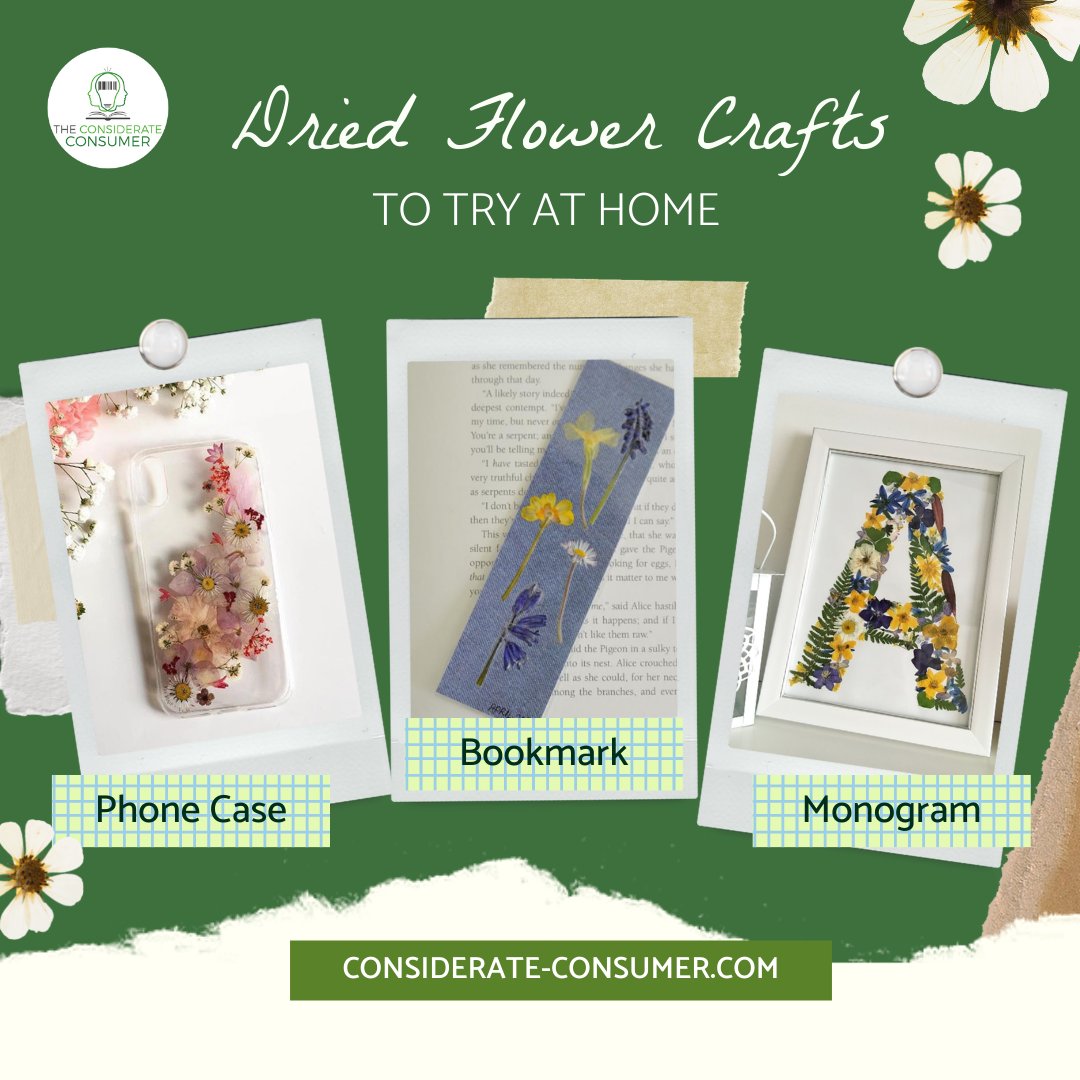 ConsConsumption's tweet photo. 💐 Have flowers laying around from Valentine's Day or in your garden? 

🗑️ Do not throw them out just yet!

🥀 Before they dry out, you can turn those flowers into something pretty like these 3 things.

#DIY #ValentinesDay2022 #crafting #flowerhunting  #considerateconsumer https://t.co/dEEMGVIwhn