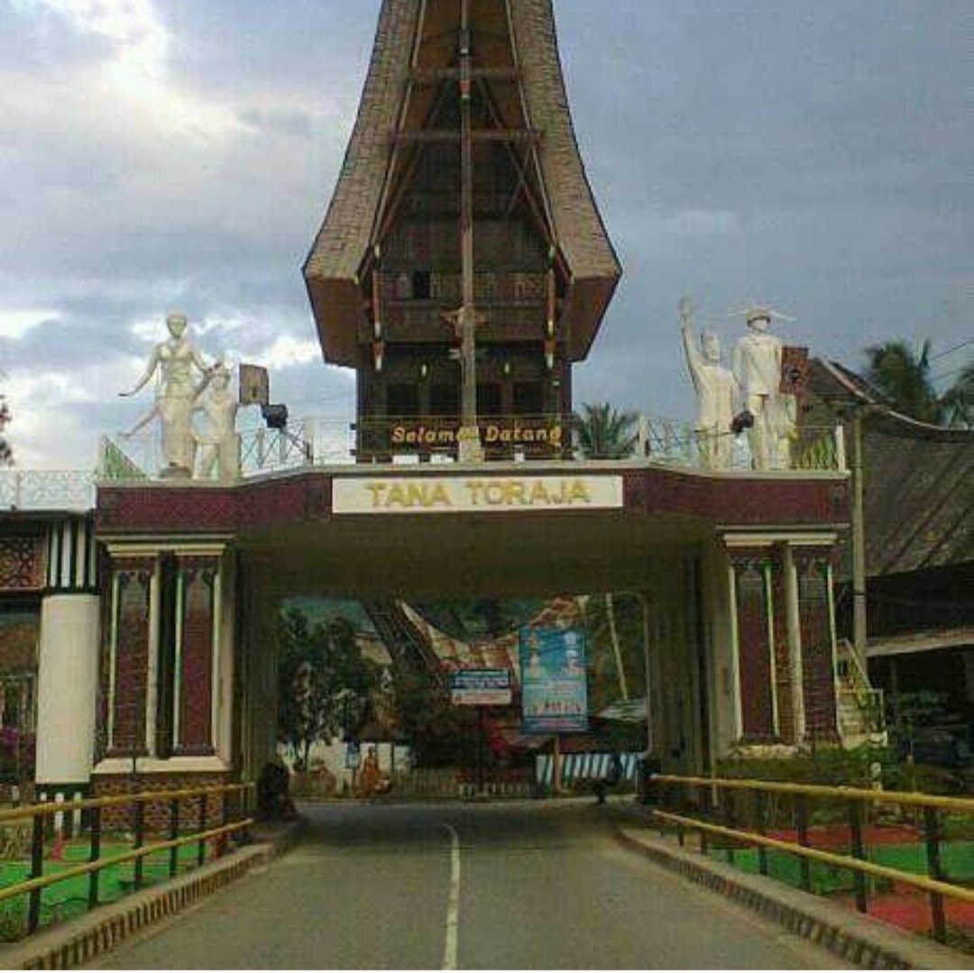The entrance gate of Toraja Regency, South Sulawesi, Indonesia