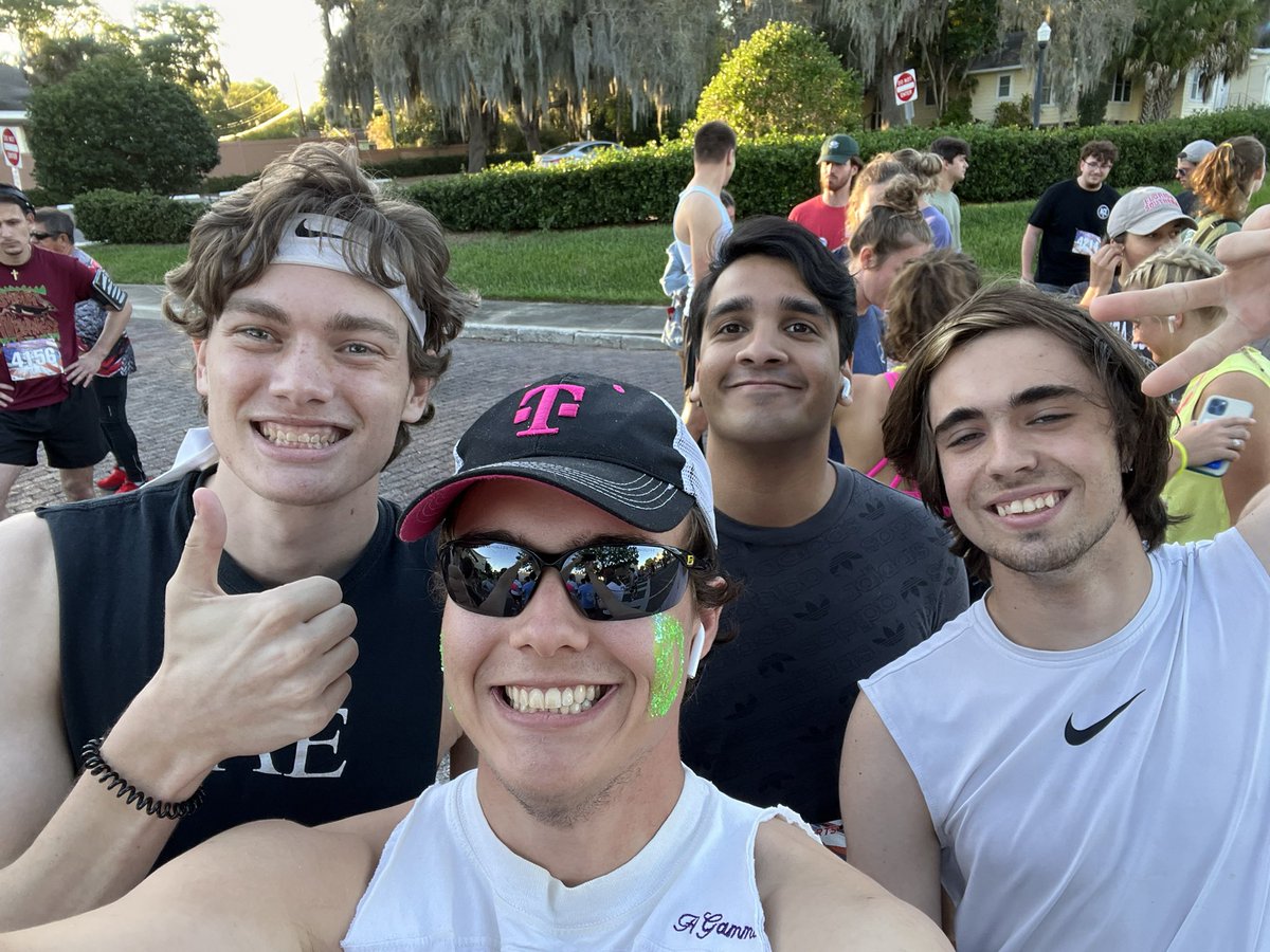 fscsae's tweet photo. Yesterday, 16 Florida Gamma brothers ran in the @KappaDeltaFSC Loop the Lake 5K! Brother @RothCallen came in first in his age group! (1/2) https://t.co/Sl7Je0yrVh