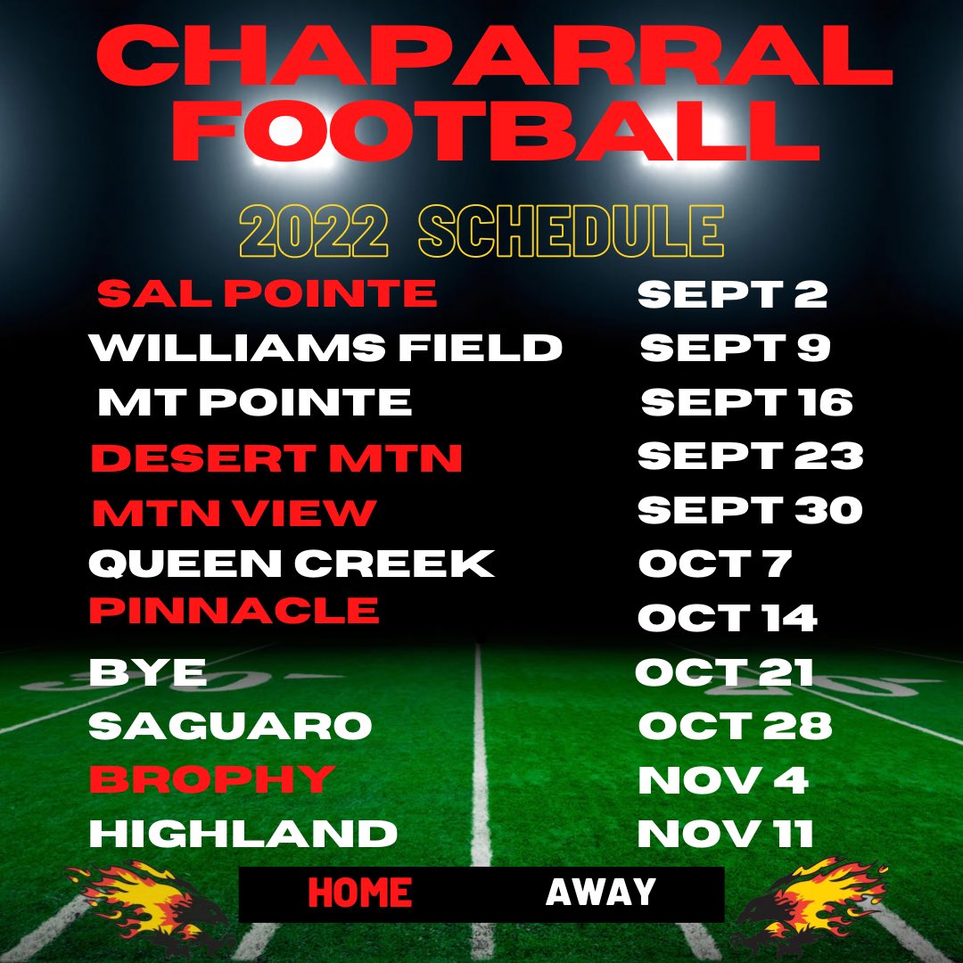 Chaparral Football tweet media