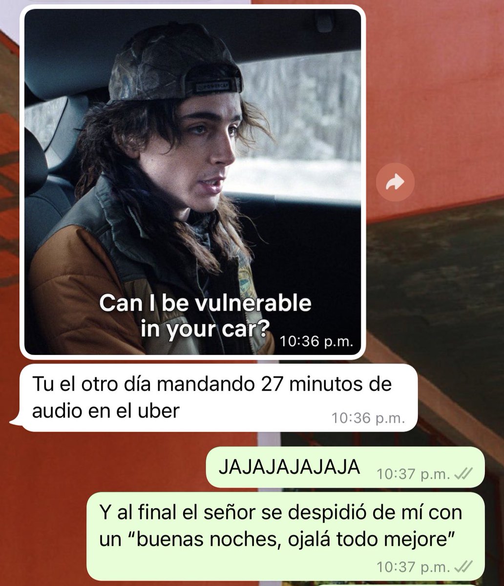 paumarxias's tweet photo. parece chiste, pero hasta el de uber terminó llorando https://t.co/MRqMqbqi8f