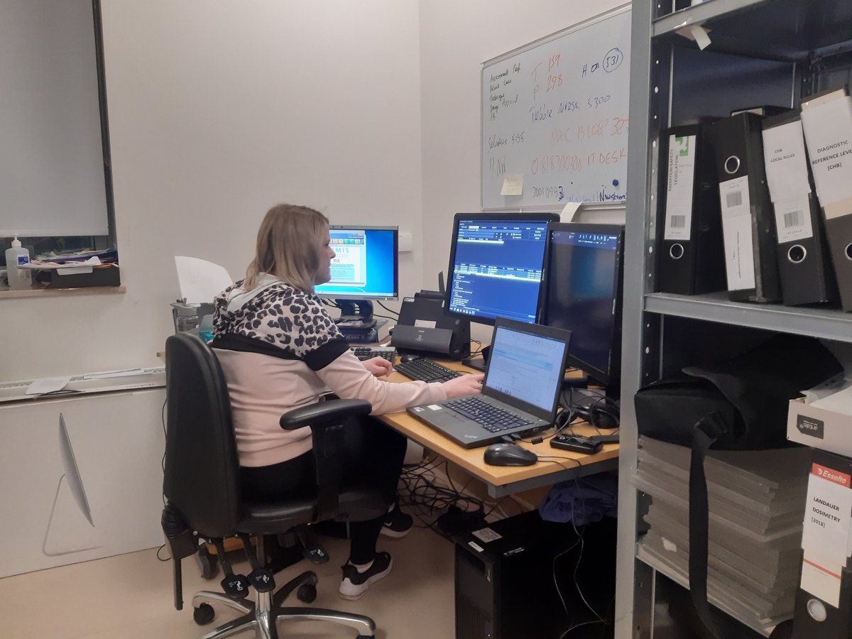 <a href="/HSE_NIMIS/">NIMIS</a> team members completing NIMIS1.8 RIS Upgrade testing tonight - system now available for clinical use. Well done to all involved in achieving the Go live - NIMIS Programme team &amp; <a href="/McKesson_IWSIE/">Change Healthcare IE</a>  Another milestone on path to the strategic NIMIS PACS Upgrade in June.