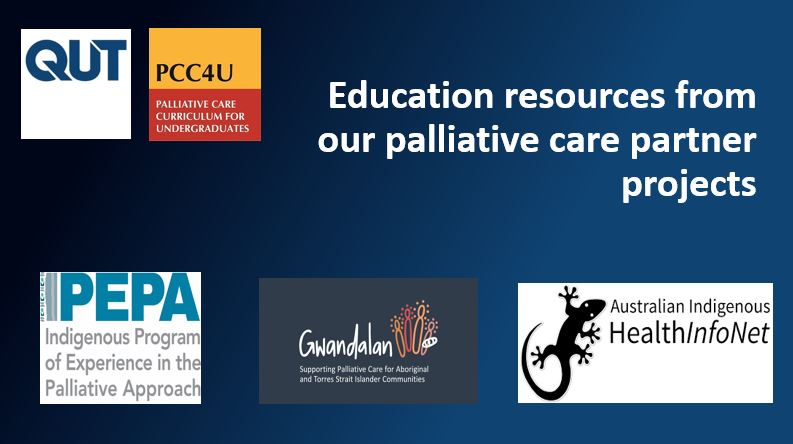 PCC4U_team's tweet photo. #PCC4U Webinar 2 recording now available. Many thanks to our guests from #IPEPA, #Gwandalan  and @HealthInfoNet. #Aboriginal #TorresStraitIslander #PalliativeCare Access the recording https://t.co/fKbPO3f0jH 
@CHT_QUT @QUT https://t.co/KUSoG30xA7
