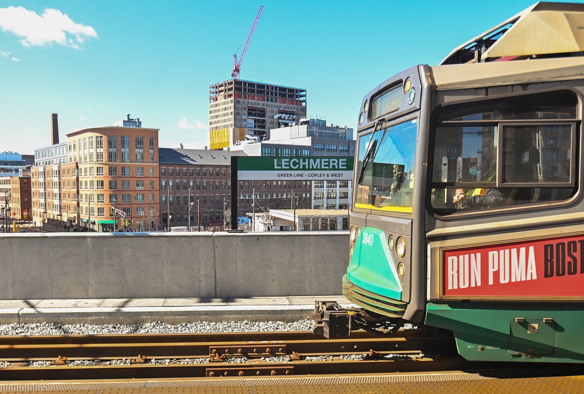 MayorWu's tweet photo. The @MBTA Green Line is ready to take riders to Union Square!

Thrilled to hop on the trolley at Lechmere today to see the new Green Line Extension for myself. Learn more: https://t.co/VfAwhF1pdC https://t.co/GJcJhH3jMH