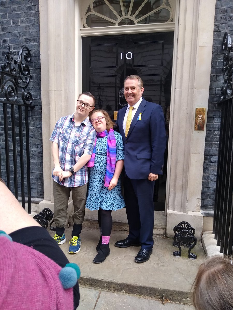HeidiCrowter95's tweet photo. Happy #WorldDownSyndromeDay Today we went to Downing street.... sadly Boris wasn't there &amp; then went to parliament for a lovely tea party. We met lots of MP's &amp; Lords &amp; hope soon to hear that the DS bill has become the DS act!! https://t.co/Tw6gIqJ8ck