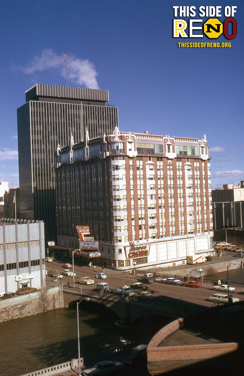 <a href="/mapeshotel/">Mapes Hotel & Casino</a> taken from the <a href="/LoftsArtist/">RiversideArtistLofts</a> (formerly the Hotel Riverside) 1974 (<a href="/HagenSandoval/">Hagen Sandoval</a> Collection; Kodachrome Slide) #thissideofreno