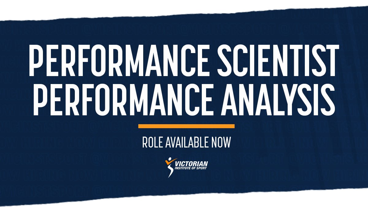 NOW HIRING 📢
 
The Victorian Institute of Sport (<a href="/VicInstSport/">Victorian Institute of Sport</a>) is seeking to recruit a passionate, driven, and collaborative high-performance professional to work within our Performance Science team. READ: vis.org.au/news/2022/03/p… 

#SuccessInSportAndLife