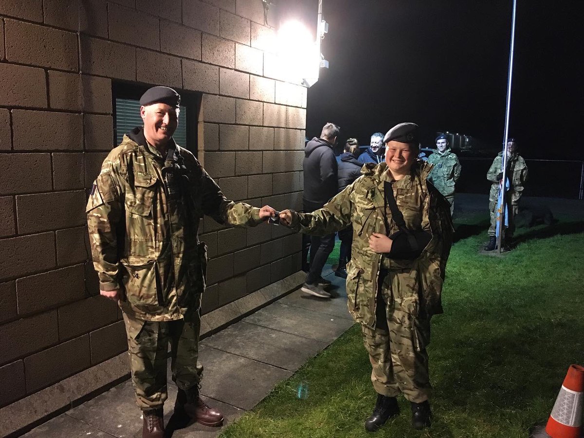 Drill for some tonight @2425AirCadets and camp craft for others ahead of our next camp and still time for some promotions. Great night all round. Well done all. #rafac #aircadets #dofe