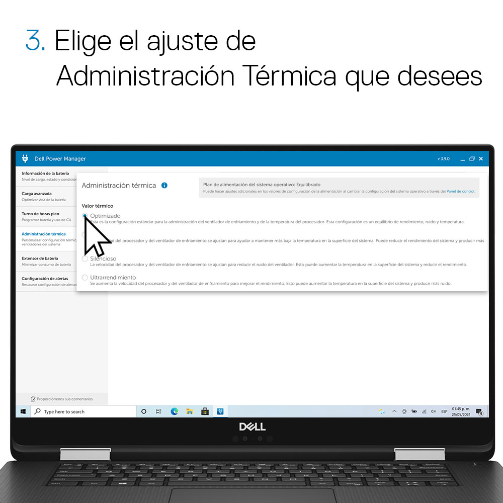 DellAyuda's tweet photo. 🎮 Cuanto más usas tu portátil, más se calienta.
A medida que se calienta, el sistema ralentiza automáticamente la tarjeta de vídeo.
Controla cómo sucede eso con el Power Manager de #Dell.
Más información: ➡️ https://t.co/WPQo9u5kGx ⬅️
#DellAyuda #Gaming #PowerManager https://t.co/WfesC9O7LC