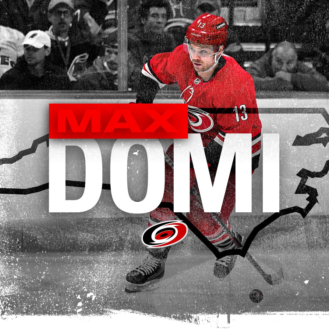 Canes's tweet photo. Welcome to Raleigh, @maxdomi! https://t.co/77xLTE4dCh