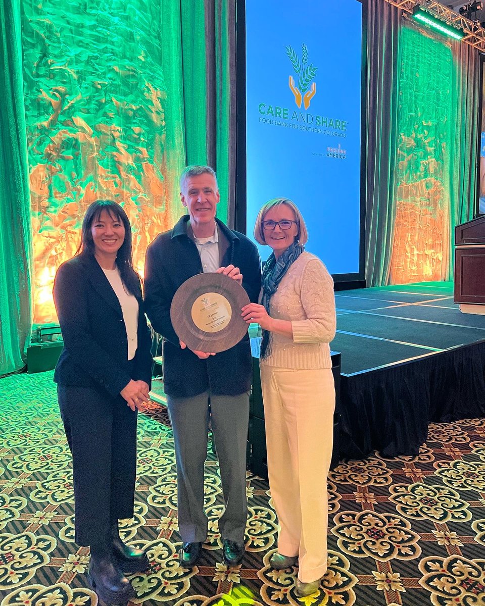 gejcc's tweet photo. GE Johnson is grateful for the work @CareandShareFB does for our community. We had a great time at their #RecipeforHope luncheon and want to send our well wishes to Care and Share CEO, Lynne Telford, as she retires this year! Thank you for your service to Southern Colorado! https://t.co/7D2fjTQ5ld