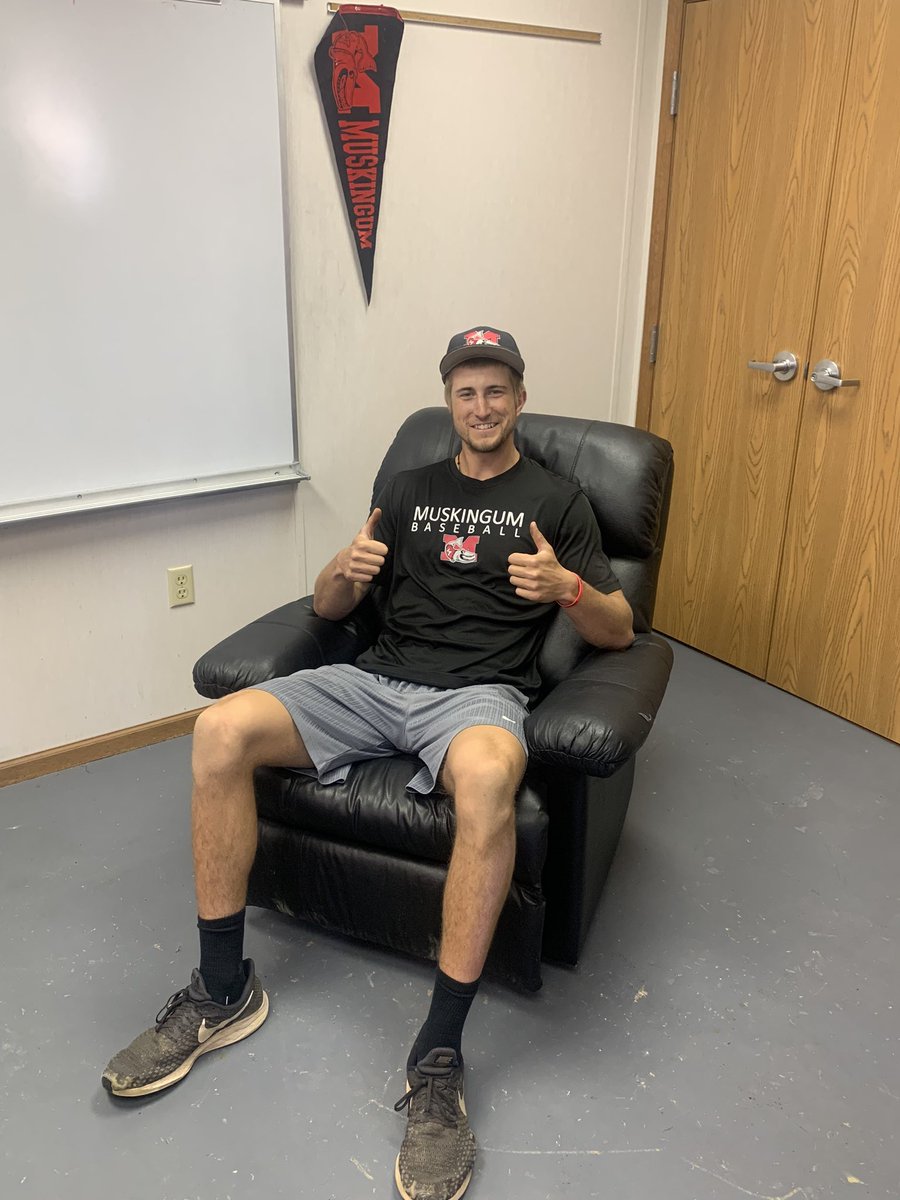 MuskieBaseball_'s tweet photo. Welcome to our first and second iteration of our player of the week series. First two guys up are @Jake_Norris_27 and @Lcarey45 for their gutsy performances on the bump. Tune in weekly throughout the year for the ongoing battle for the lazy boy #DefendTheM https://t.co/SJtycj98yT