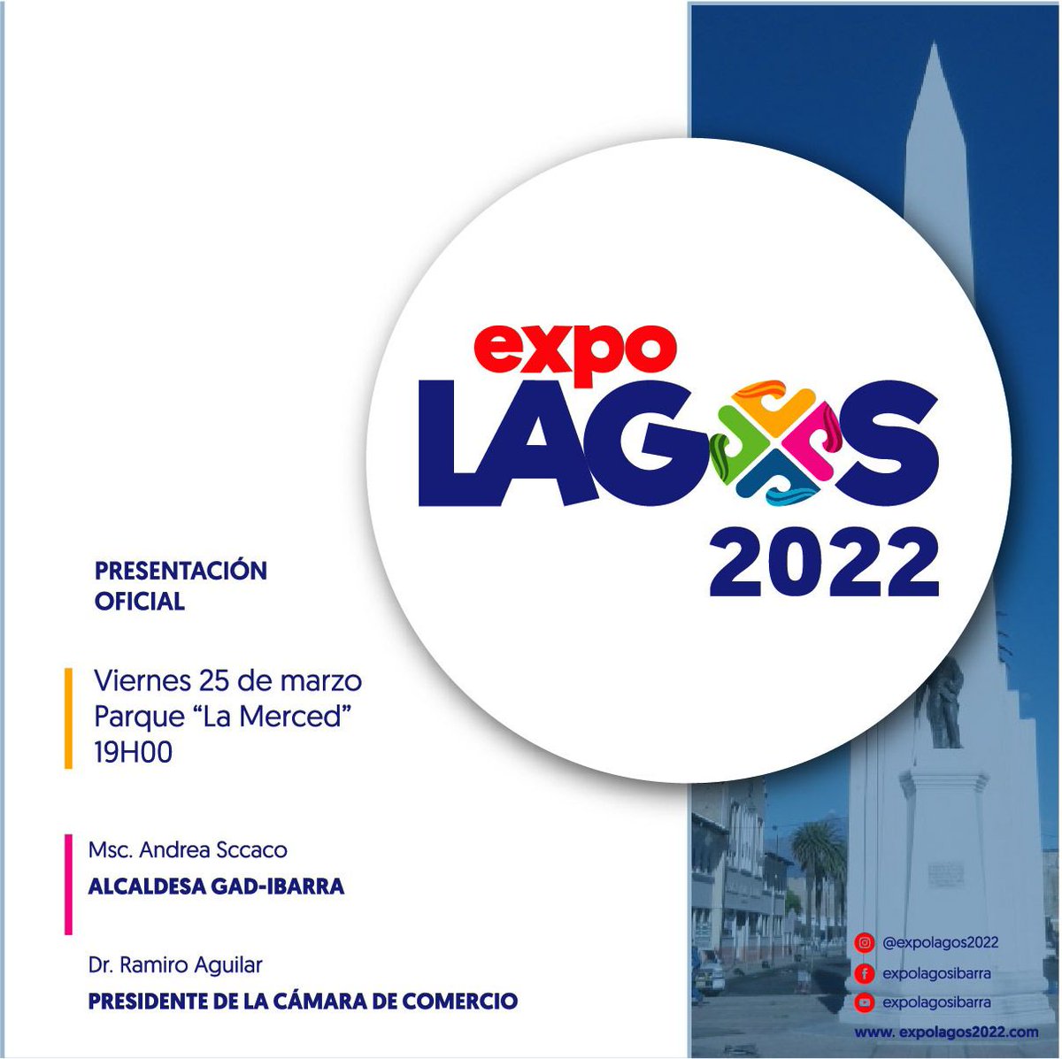 CCPIbarra's tweet photo. ¡La feria más importante del norte del país regresa, EXPOLAGOS 2022...!!🇲🇨👏🥳
@CCPIbarra @AlcaldiaIbarra https://t.co/5aOfc8hiDy