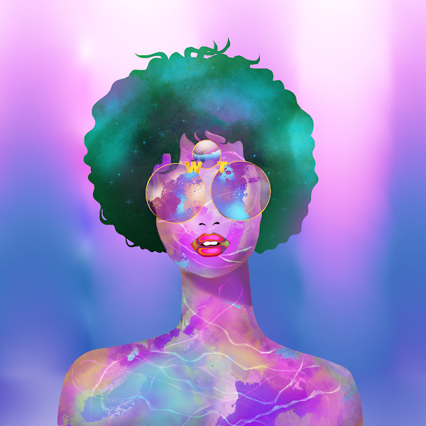 NFTbud's tweet photo. had to cop another @WomenTribe_nfts by @nft_izzy , the #art is too amazing to pass up! She looks so galactic, i'm in love already #WomenInNFTs #tribefollowtribe #WomenTribe #NFTCommunity https://t.co/cF9VRmkYjV