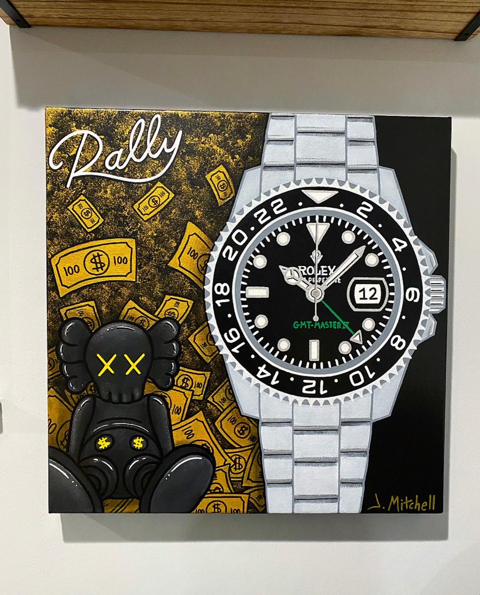 JMitchell_Art's tweet photo. When your client has good taste 🕰
#jmitchell x @rolex x #kaws x #rally https://t.co/G5fiKlAfZk