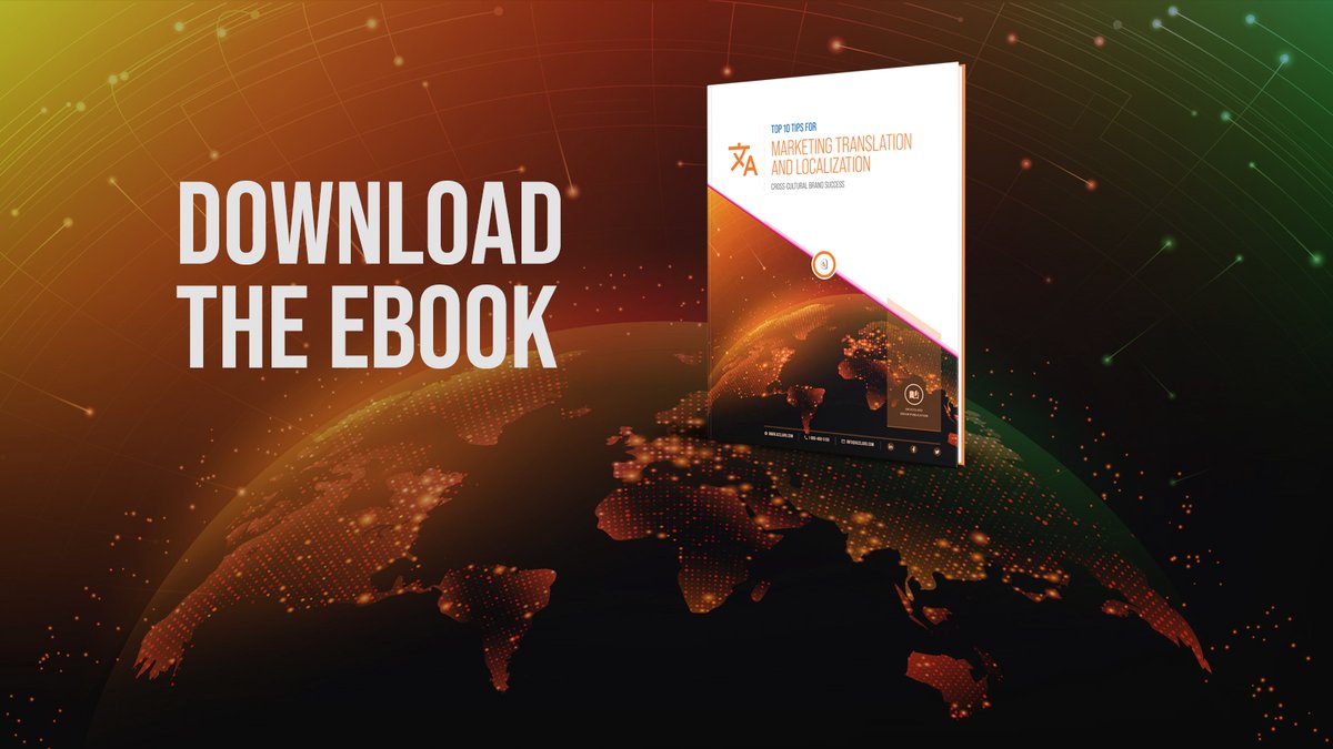 acclaro_inc's tweet photo. Check out our eBook with our top 10 tips for marketing #translation and #localization 👉 https://t.co/EKW9O8Jhet #DigitalMarketing #Marketing #GlobalMarketing https://t.co/XA55QeafuL