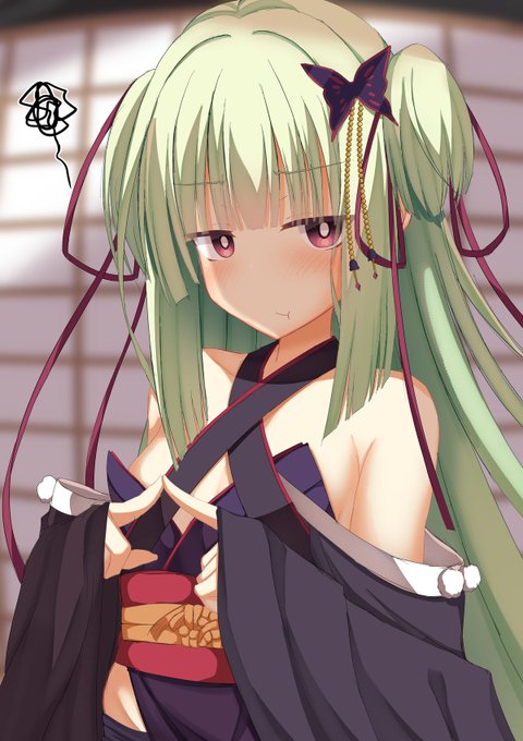 おっぱいがデカい女(おなご)に見惚れてるご主人に嫉妬してるムラサメちゃん 