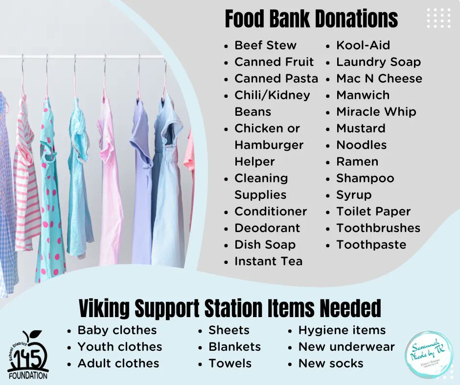 Dist145FFE's tweet photo. Has your family began Spring cleaning? The Viking Support Station is a great place to donate your gently used clothing, home goods, and more. https://t.co/hDYyr9HJdK