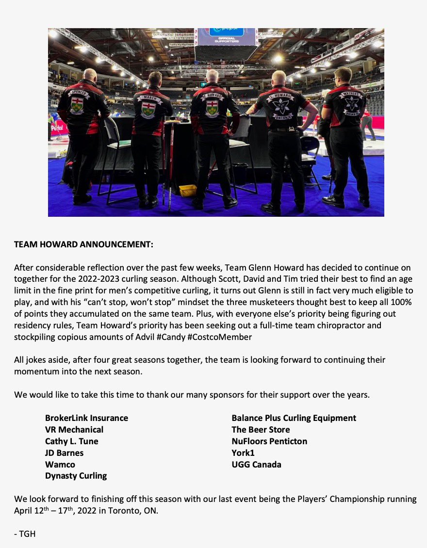 Team Scott Howard tweet media