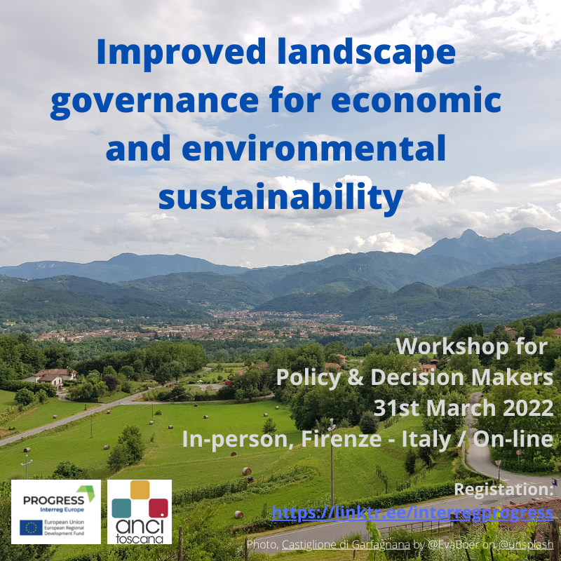 InterregPROGRE1's tweet photo. Here it is! 31/3 10-13.30hr 4th and FINAL @interregeurope Interregional Workshop on #Governance of #EcosystemServices #PROGRESS project. Join on-line or LIVE IN FIRENZE, Italy. Programe and registration: https://t.co/8vDW561WZc https://t.co/bbjxElnznu