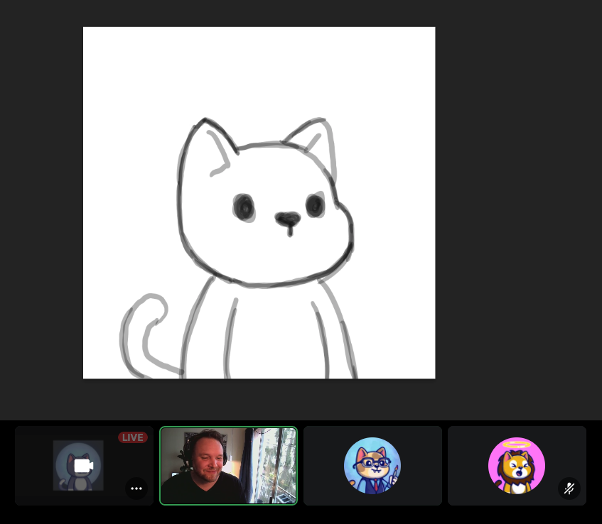 SpookyCatsNFT's tweet image. Live #SpookyCats #NFT drawing session happening now in Discord with @JordanLyricArt! Jump in and show your support #NFTCommunity! ♥️