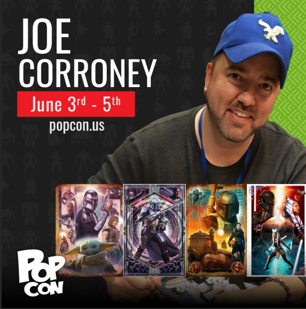 PopConNation's tweet photo. PLEASE WELCOME JOE CORRONEY TO POPCON! 

June 3-5 
@Icclos

@Joe_Corroney has been illustrating #StarWars artwork and #StarTrek artwork since 1997 and so much more!

Tickets:
https://t.co/0YXiJST7or
#popcon2022 #Indianapolis #indianaowned #convention https://t.co/aYxTgjTjzK