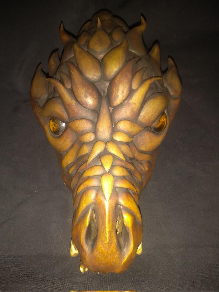 Fernand90973425's tweet photo. Dragão feito no crânio de cachorro https://t.co/pEODHRO4Lh