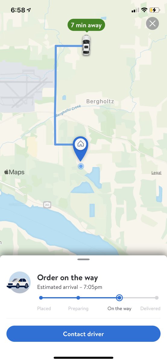 MarshallMeg12's tweet photo. @Walmart please explain how my package is still out for delivery. When the car delivering it hasn’t moved in 8 hours. Customer service was not helpful. https://t.co/kNQUSVyDUJ