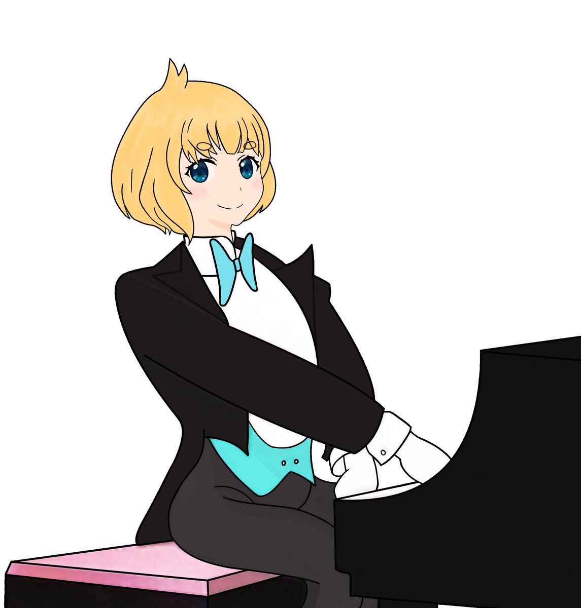 Blue_Pengcho's tweet photo. @LuaVLucky's Piano Learning Arc Soon #LuaArt https://t.co/oGDjt9MJ1k