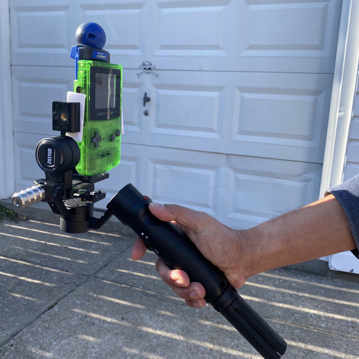 Making music video with Game Boy Camera. Every camera deserves a gimbal.