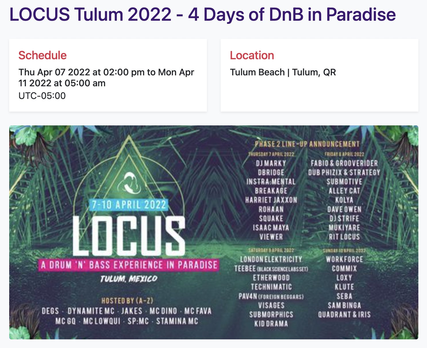 Richard Green Locus Festival Drum And Base In Tulum This Is Not To Be Missed T Co S2nqxjrcng T Co Gmpl7v1ag4 Twitter