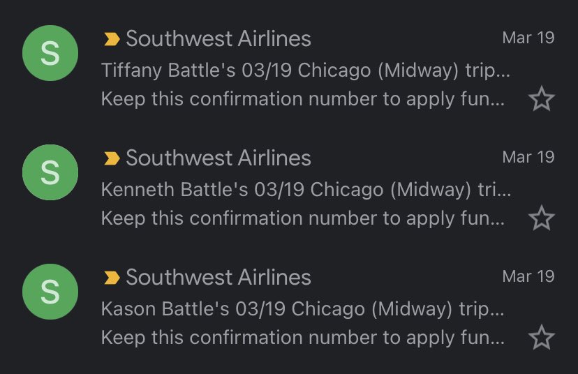 kshotn's tweet photo. @KennyBattle33 so you were in MD Friday for the UD game &amp; live in Chicago.. why was my account hacked &amp; points used to book you, your wife, and grandson flights on Saturday morning 3/19, BWI to MDW? I bet @TMZ_Sports would love to hear about a former NBA player stealing from ppl. https://t.co/eEN6HSKClO