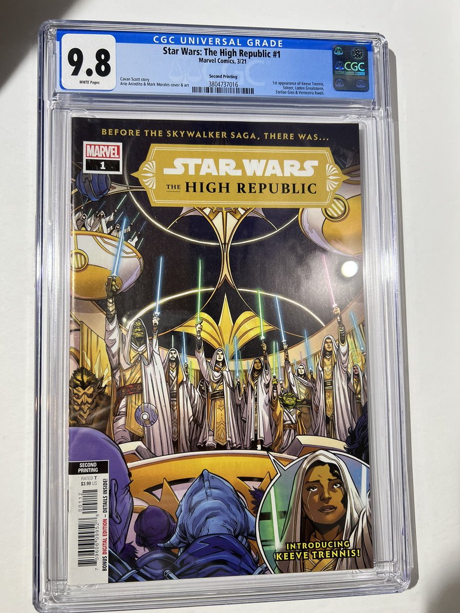 Giveaway🥳 9.8 graded CGC comic 

Video game and show coming ! 

Wanted to thank everyone for my 4K followers. Giveaway ends 3/28 

1 Winner will win 👇

Star Wars : The High Republic #1 

1. Follow @omi_goddess 
2.Retweet 
3.Tag 3 friends 

#Giveaways #Giveaway