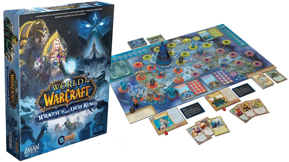 fandybtw's tweet image. Was fortunate to be sent the new @Warcraft WOTLK version of the popular board game 'Pandemic'! 👑

I have 2x of the game to giveaway, see below 

❄️ Follow @AsmodeeUK
 🧊 Like &amp;amp; RT this tweet
🙋‍♂️ Tag a friend you would game /w

Will draw the winners on Wednesday night at 10pm! GL!