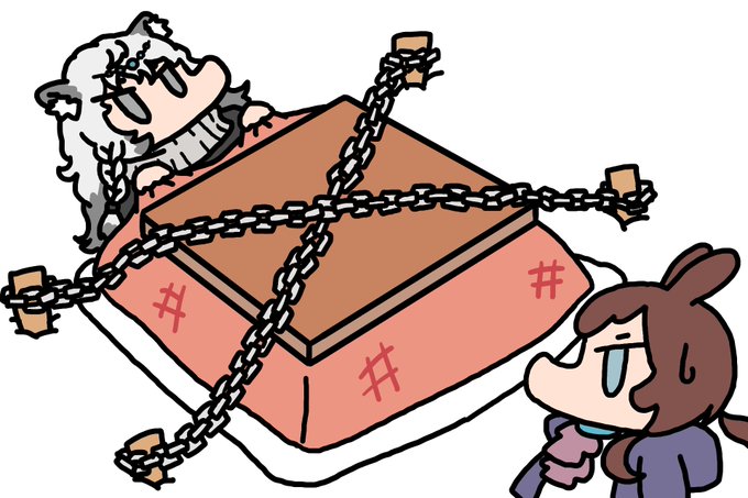 絶対にこたつを片づけさせないニクス 