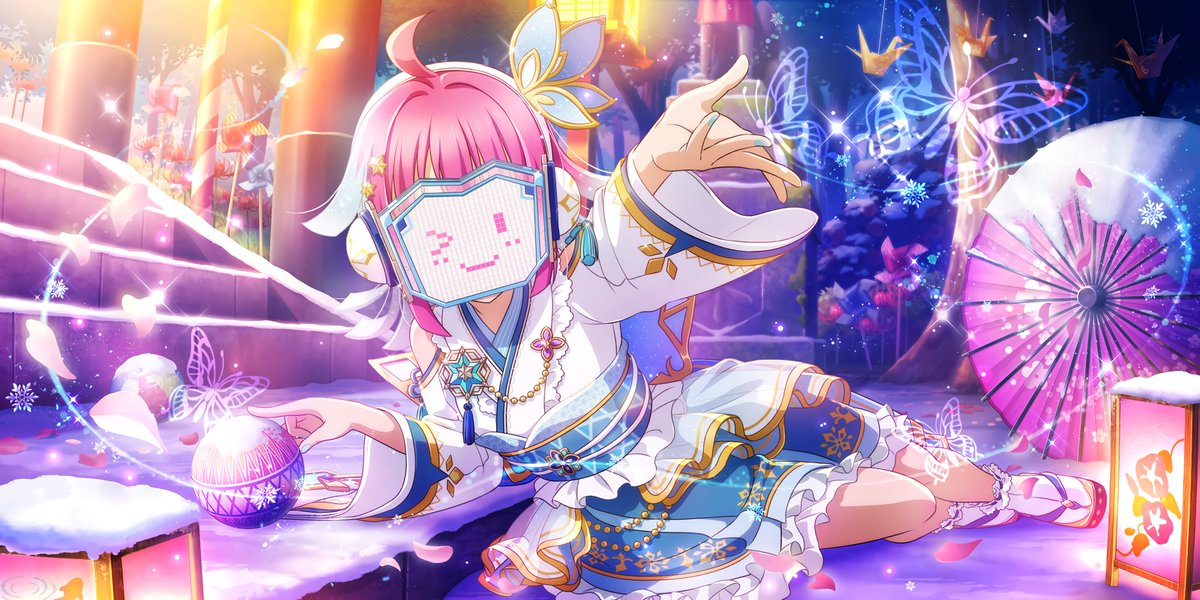 Disabled_OTD's tweet photo. Today’s disability character is Rina Tennouji from Love Live

She has reduced affect display/flat affect and is generally considered to be autistic

She uses drawn and digital expression masks to compensate for her difficulty expressing emotion https://t.co/3JoFgHLU2P