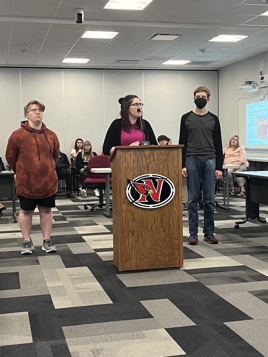 tim_bloom's tweet photo. Newton School Board recognizing students for state qualifiers and a National Merit Scholar finalist. Awesome students doing amazing things! https://t.co/gMvEPuK1IO