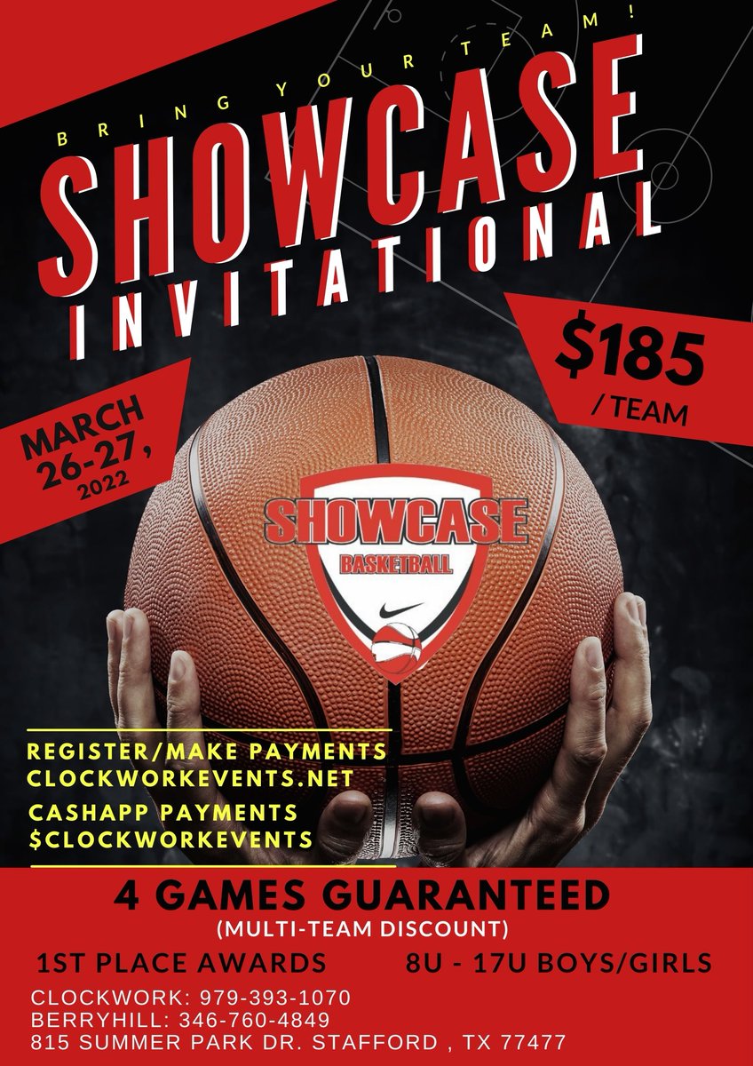 Looking for teams of all age groups girls and boys for this weekend tournament, March 26 &amp; 27