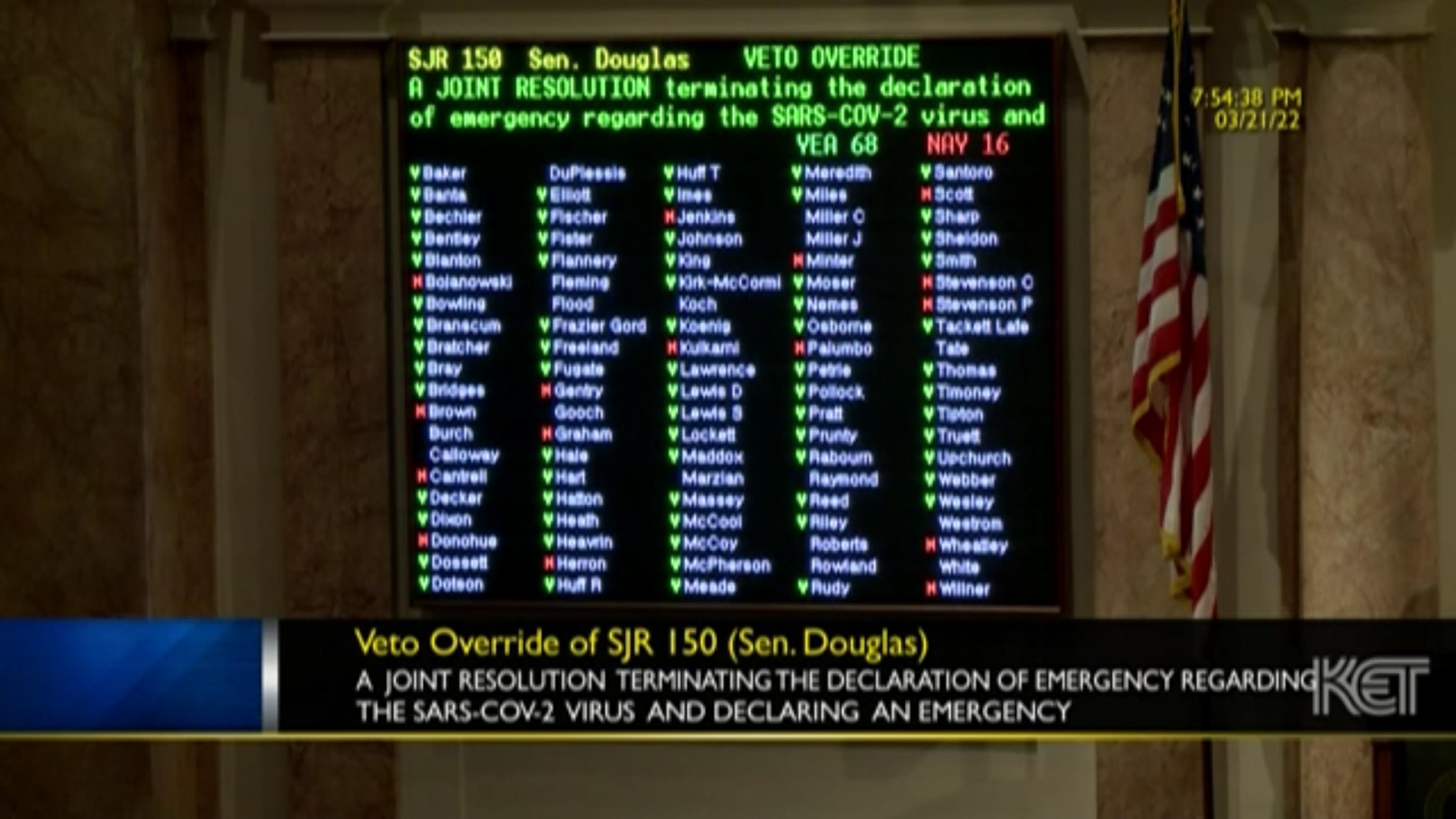 Joe Ragusa on Twitter "Veto override of the resolution ending the