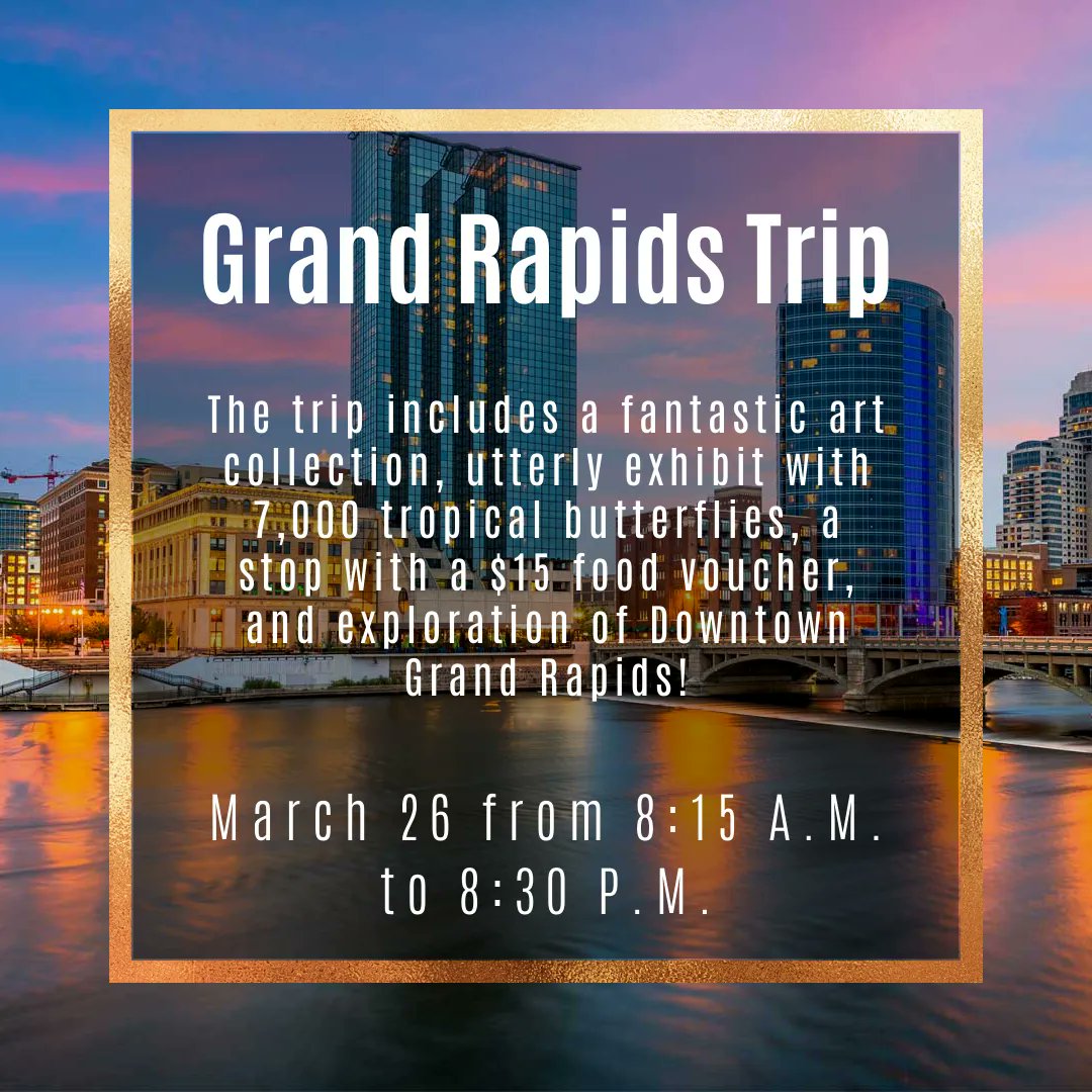 Join us in exploring Grand Rapids on Saturday, Mar. 26! Click here for more information: buff.ly/3inAUde
