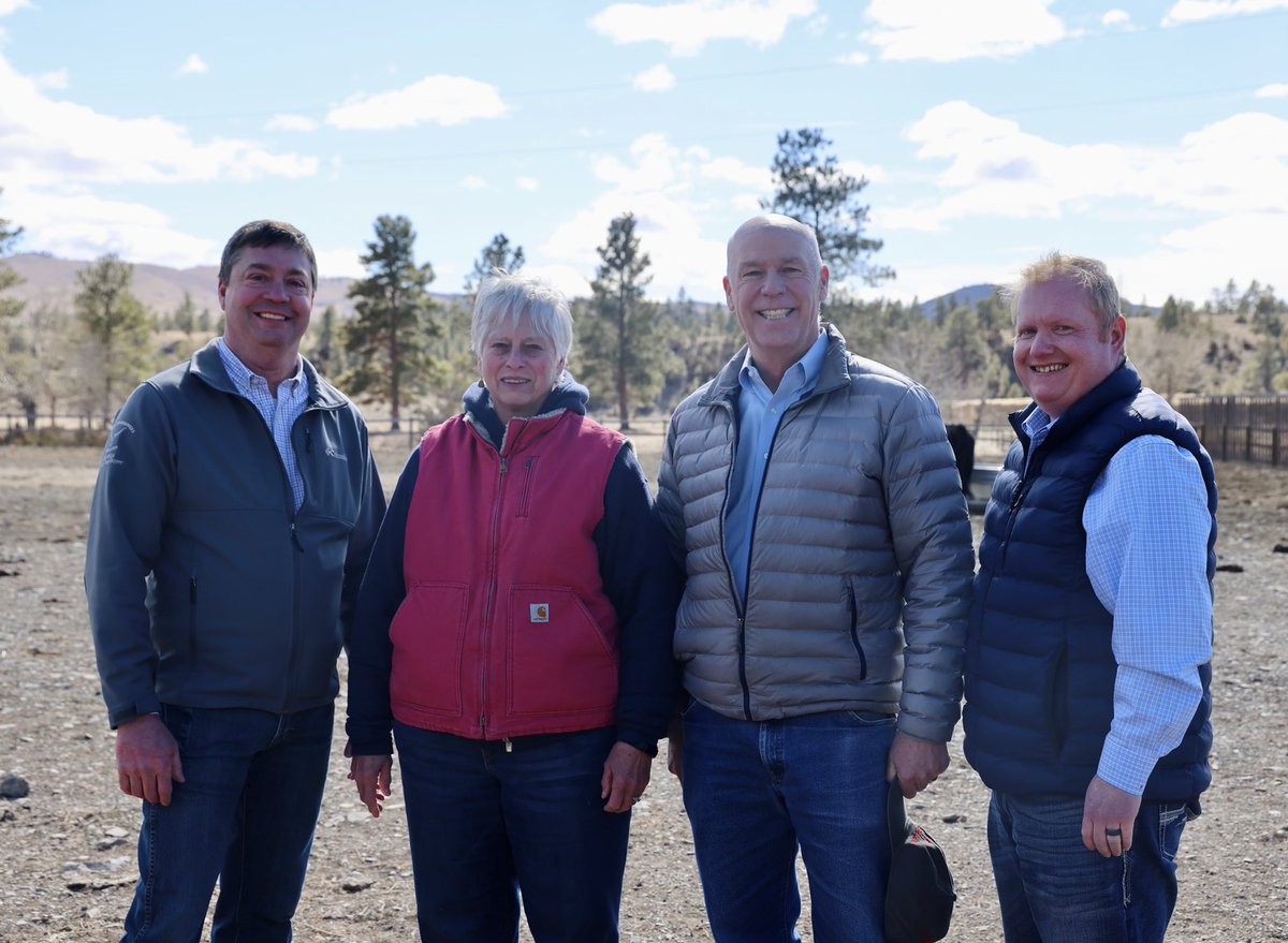 GovGianforte's tweet photo. Producing the best beef in the world, Montana ranchers are strong stewards of our lands. Great to meet with some of them today during Montana Ag Week. https://t.co/RkpVLcnMWC