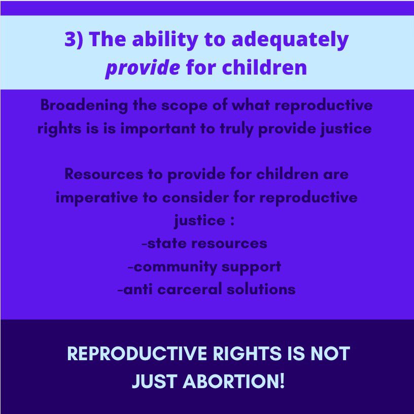 Today's presentation on reproductive justice: