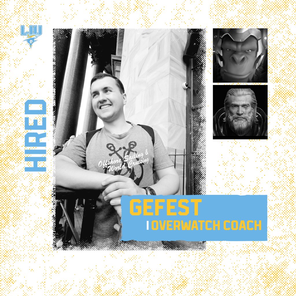 Kicking off the final week of <a href="/ECAC_Esports/">𝗘𝗖𝗔𝗖 𝗘𝗦𝗣𝗢𝗥𝗧𝗦</a> play, we have a small announcement. LIU Overwatch has leveled up with a new coach! Welcome to the team <a href="/Gefestzz/">Gefest</a> #FinsUp