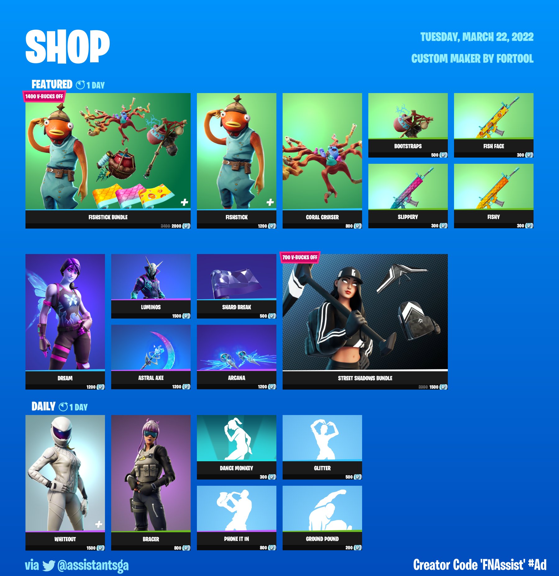 FNAssist on X: #FortniteOG Item Shop for today! (15/11/23) Use Creator Code  'FNAssist' to help support me! #EpicPartner 💙  / X