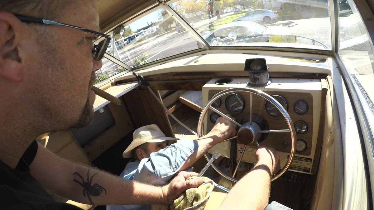 CalSunTV's tweet image. Handyman Robert and Gator work on the Marlin Boat.
Join our exclusive membership at CalSunTV.com
#boatflipper #boatrestoration #classicboat #boating #boatlife #boatrepair #sacramentofilm #filmmaking #webshow