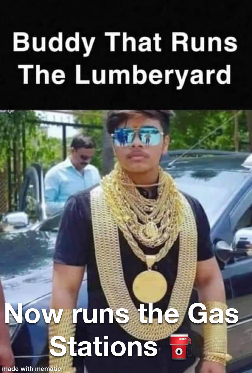 FerndaddyBrian's tweet photo. First it was lumber. Now it’s gasoline. 🪵 ⛽️ 🆙. So much for getting back to normal. #rich #gas #GasPrice #lumber #gold https://t.co/rsesr4kpI4